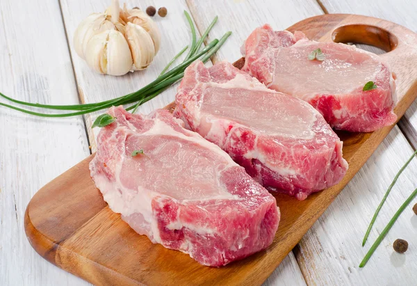 Pork steaks — Stock Photo, Image