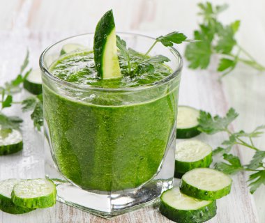 sağlıklı yeşil smoothie