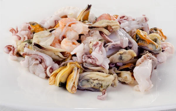 Campuran makanan laut mentah — Stok Foto
