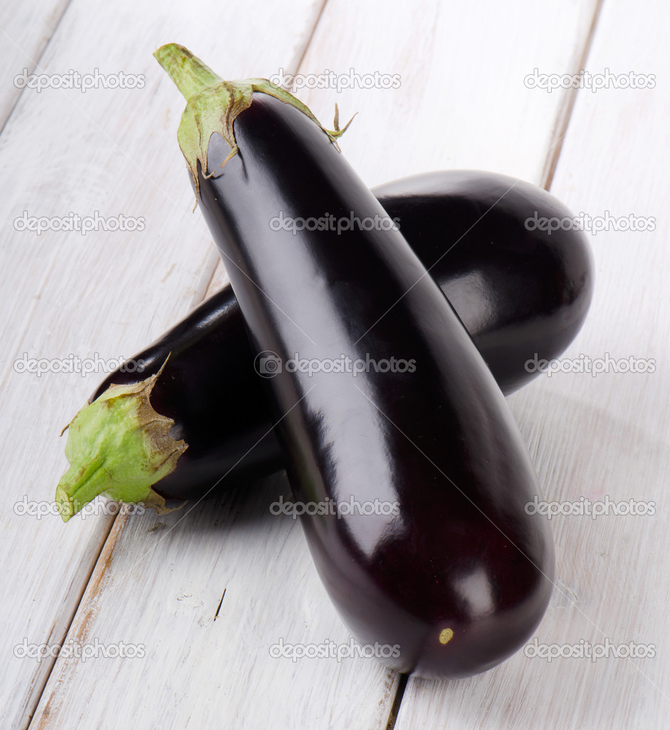 Two eggplants