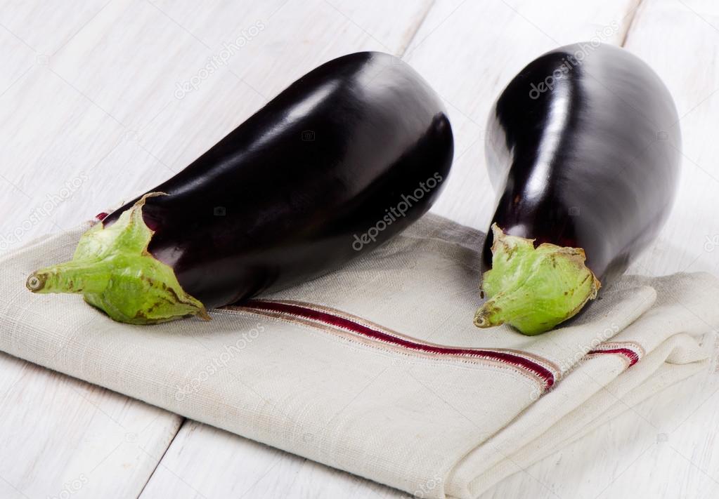 Two eggplants