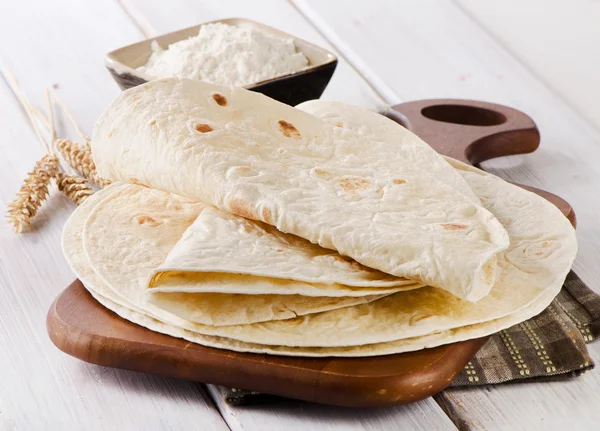 Wheat Flour Tortillas — Stock Photo, Image