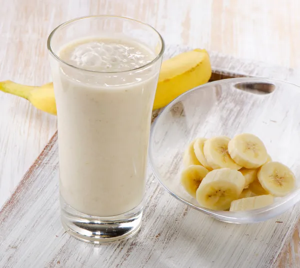 Batido de banana — Fotografia de Stock