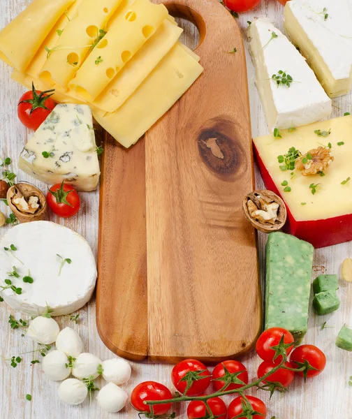 Différents types de fromages — Photo