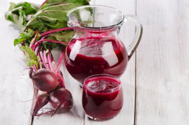 Pancar suyu ve kırmızı pancar