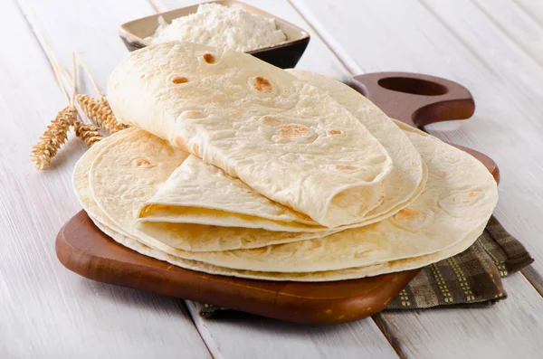 Σιτάρι tortillas αλευριού — Φωτογραφία Αρχείου