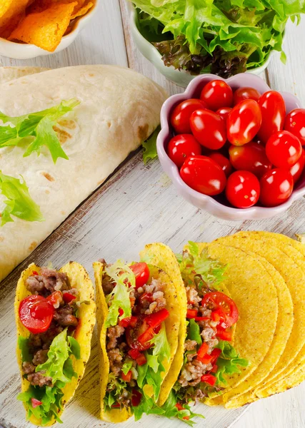 Mexicaanse taco 's — Stockfoto