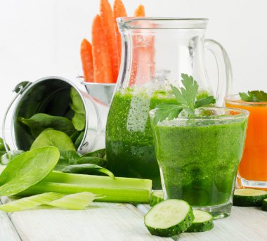 sağlıklı yeşil smoothie