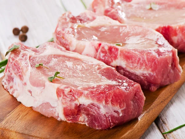 Pork steaks — Stock Photo, Image