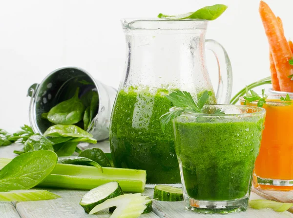 Smoothie verde sănătos — Fotografie, imagine de stoc