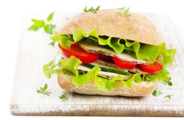 sağlıklı taze sandviç