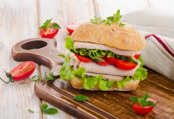 Healthy Fresh sandwich — Stock Photo, Image