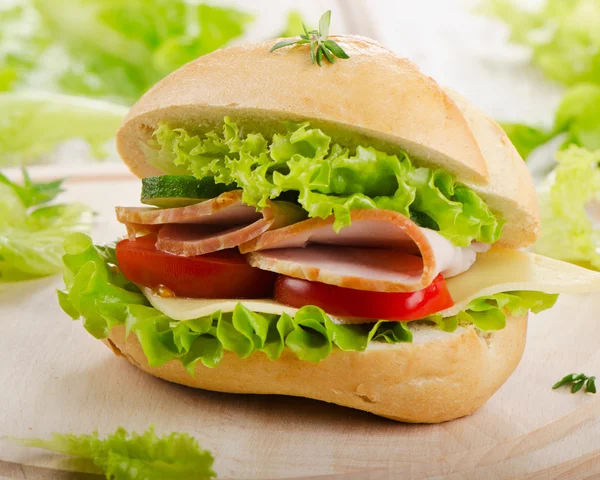 Fresh sandwich — Stock Photo, Image