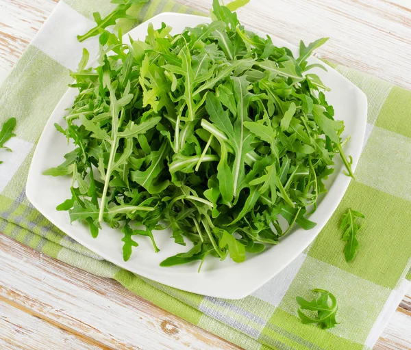 Salada de arugula fresca — Fotografia de Stock