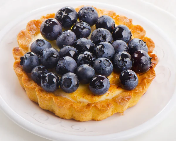 Fresh Blueberry tart — Stock Photo, Image