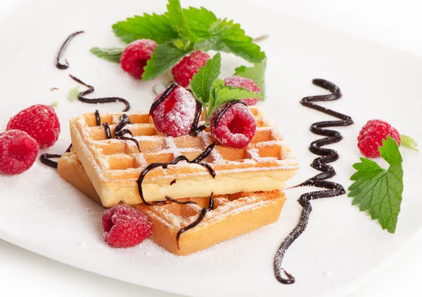 Belgian waffles — Stock Photo, Image