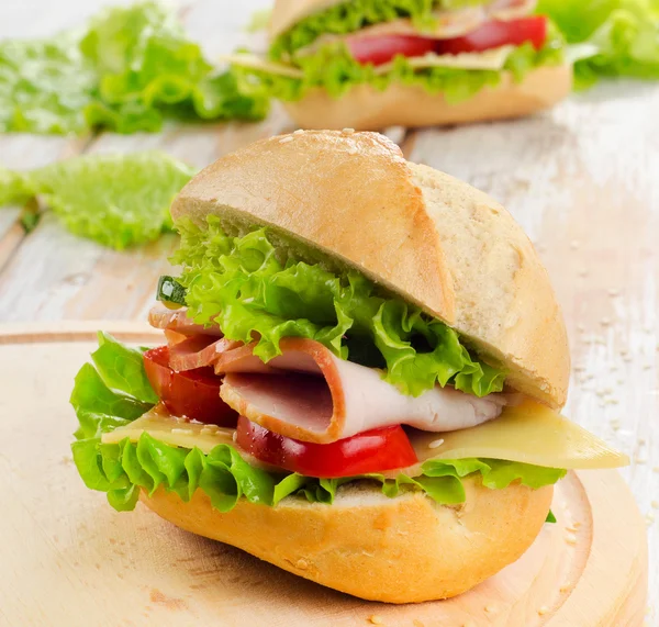 Frisches Sandwich — Stockfoto