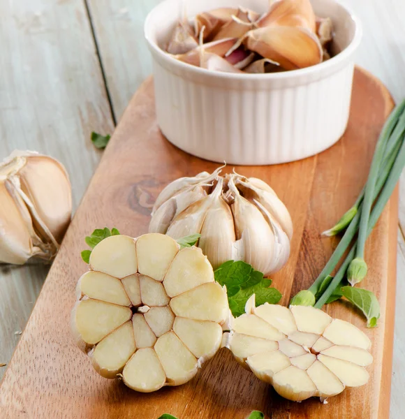 Frischer Knoblauch — Stockfoto