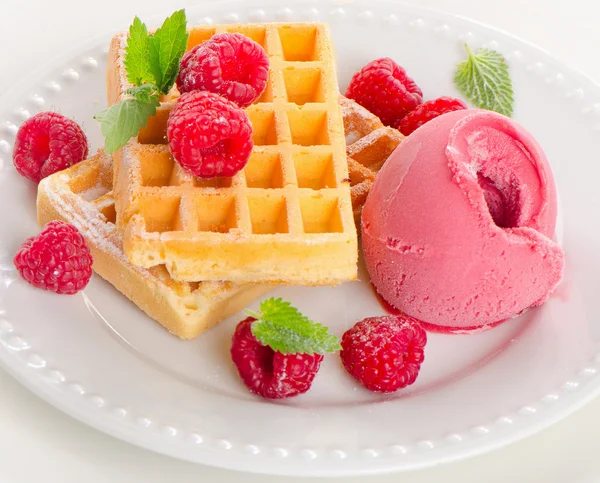 Belgian waffles — Stock Photo, Image