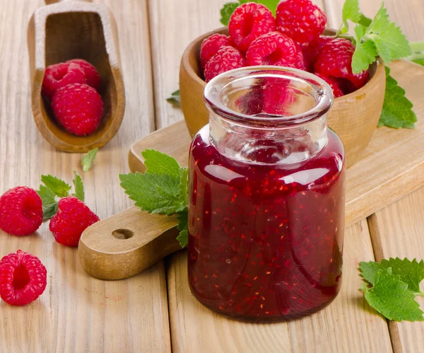 Raspberry jam — Stock Photo, Image