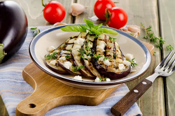 Gegrilde aubergine — Stockfoto