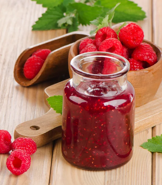 Raspberry jam — Stock Photo, Image