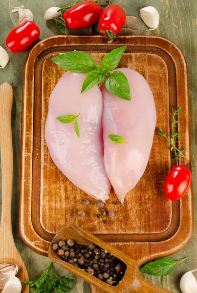 Filetes de peito de frango — Fotografia de Stock