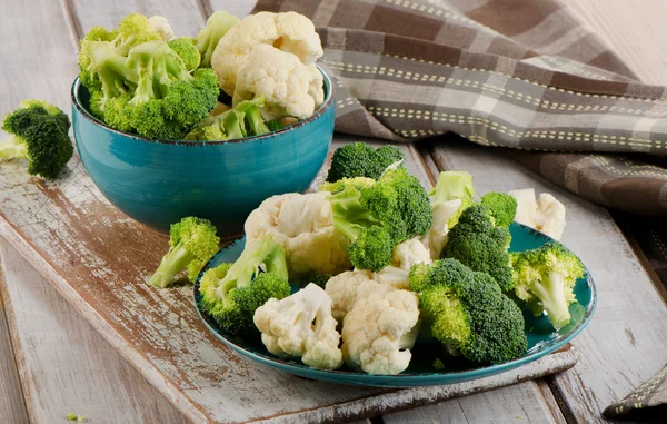 Broccoli e cavolfiori — Foto Stock