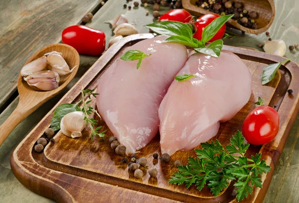 Filetes de peito de frango — Fotografia de Stock