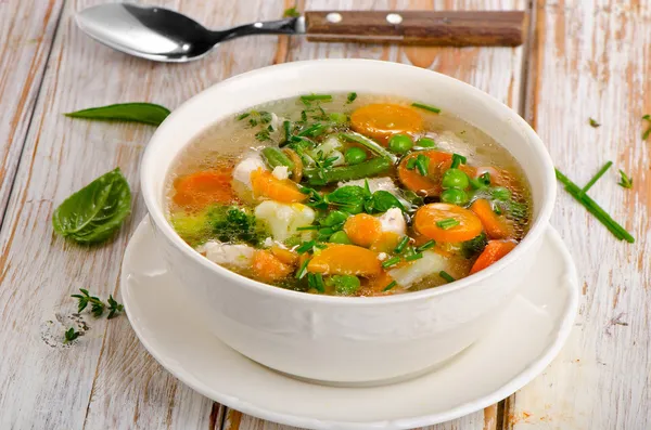 Vegetable soup — Stock Image Vegetable soup Stock Photo