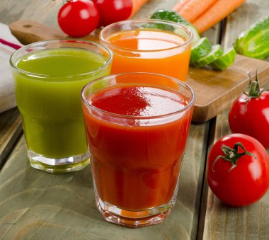 sağlıklı sebze suları