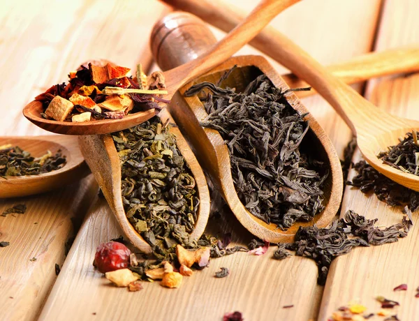 Assortment of dry tea — Stock Photo, Image