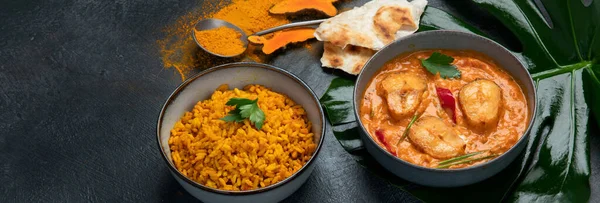 Kerala Fish Curry Dark Background Traditional Food Concept Copy Space —  Fotos de Stock