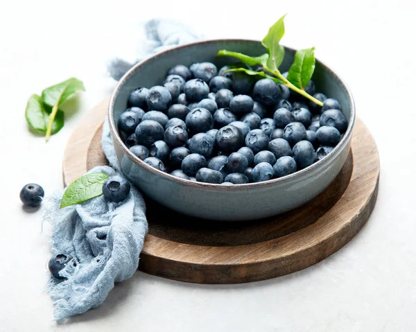 Fresh Blueberry Neutral Background Vegan Vegetarian Concept — Foto Stock