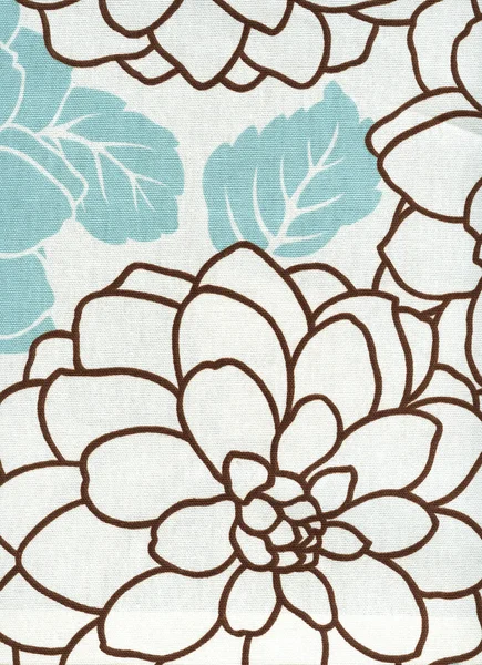 Хлопчатобумажная ткань с цветочным узором — стоковое фото