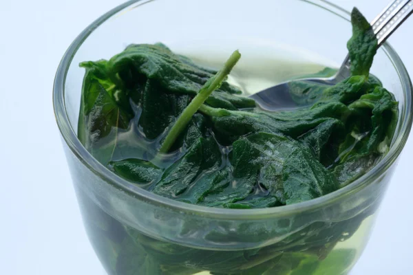 Nahaufnahme von Mojito mit Limetten und Minze auf weißem Hintergrund — Stockfoto