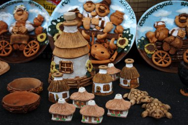 Ukrainian souvenirs from Poltava clipart