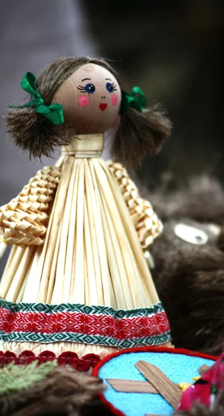 Belorussian doll made from straw — Stock Photo, Image