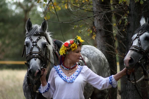 Lugansk regional equestrian theater — Stock Photo, Image