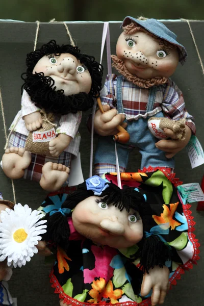 Ručně vyráběné panenky — Stock fotografie