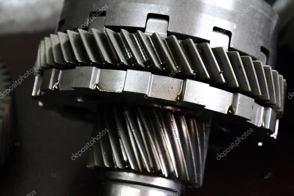 Gears and clutch pack Stock Photo by 13183659