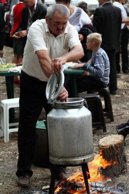 yemek hazırlama Kazaklar