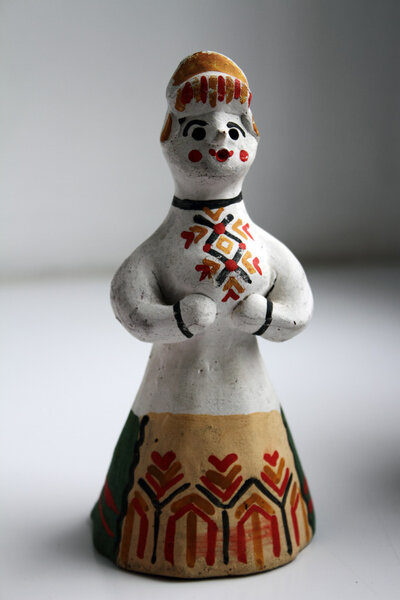 Russian folk clay toy