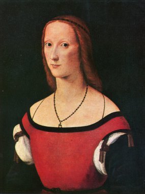 Lorenzo costa, 1460-1535, erken 1500'lerden bir kadın portresi