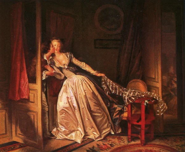 Jean honore fragonard, 1732-1806, pocałunek skradzionych — Zdjęcie stockowe