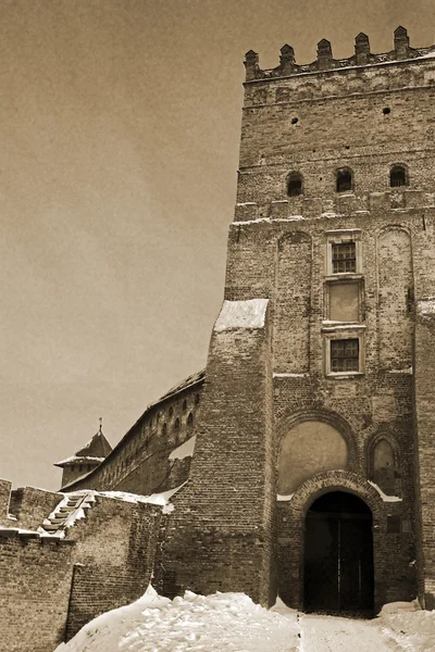 Medieval Ljubart fortress in Lutsk, Ukraine — Stock Photo, Image