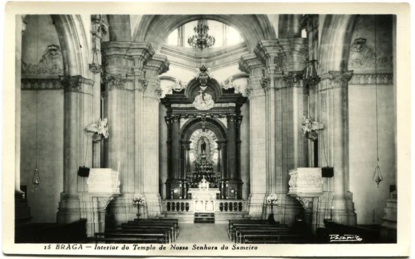 Belső, a Temple of Our Lady of Sameiro, Braga — Stock Fotó