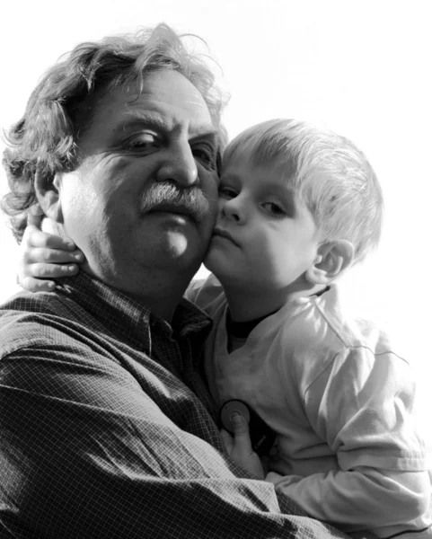 Grandfother と孫 — ストック写真