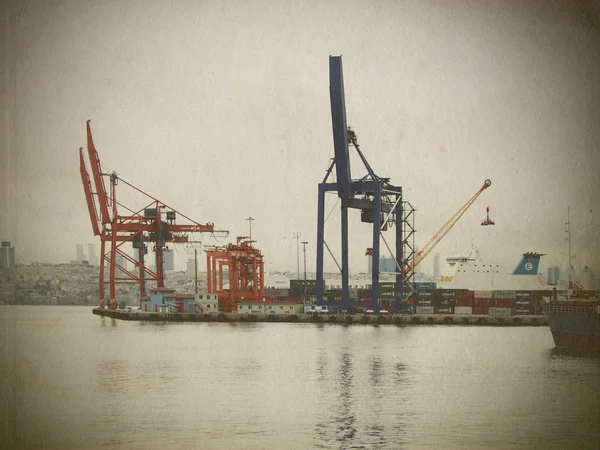 Γερανοί στο λιμάνι — Φωτογραφία Αρχείου