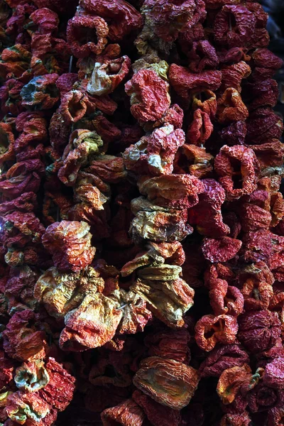 Bundles of dried tomatoes — Stock Photo, Image
